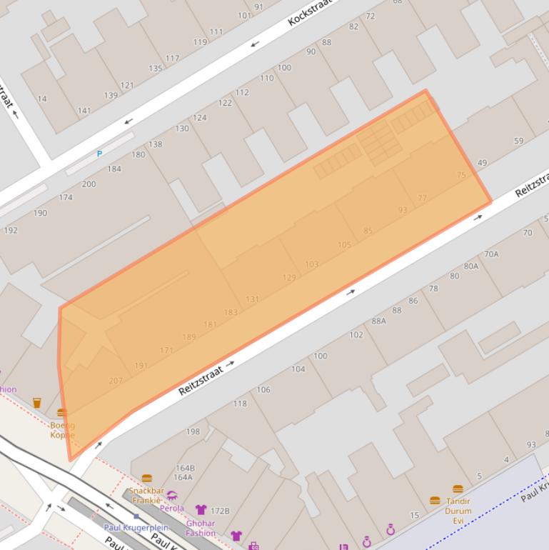 Kaart van postcodegebied 2571RM.