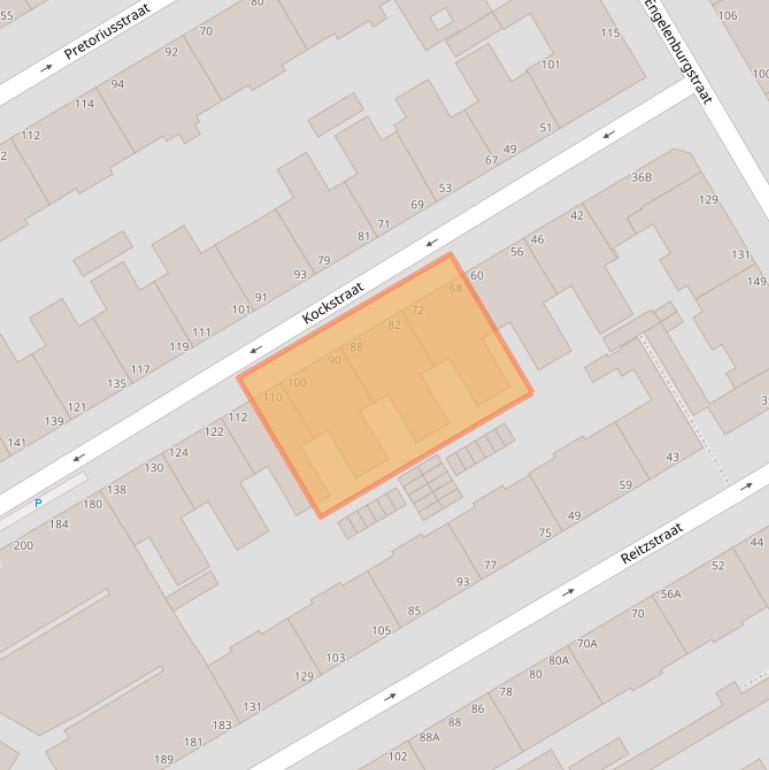 Kaart van postcodegebied 2571TJ.