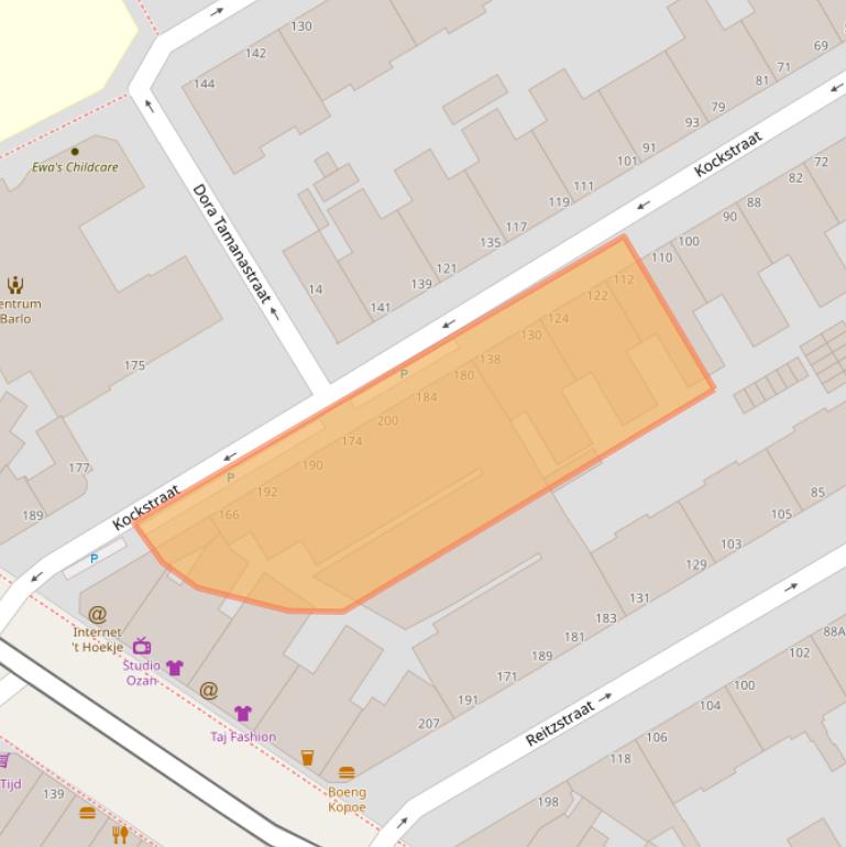 Kaart van postcodegebied 2571TK.