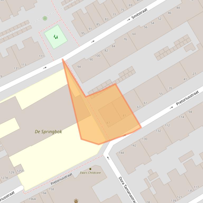 Kaart van postcodegebied 2571VC.