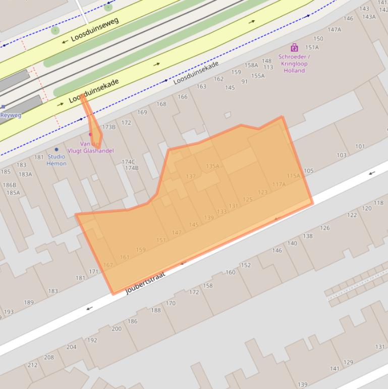 Kaart van postcodegebied 2571XR.