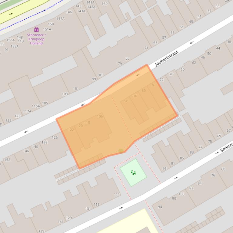 Kaart van postcodegebied 2571XW.