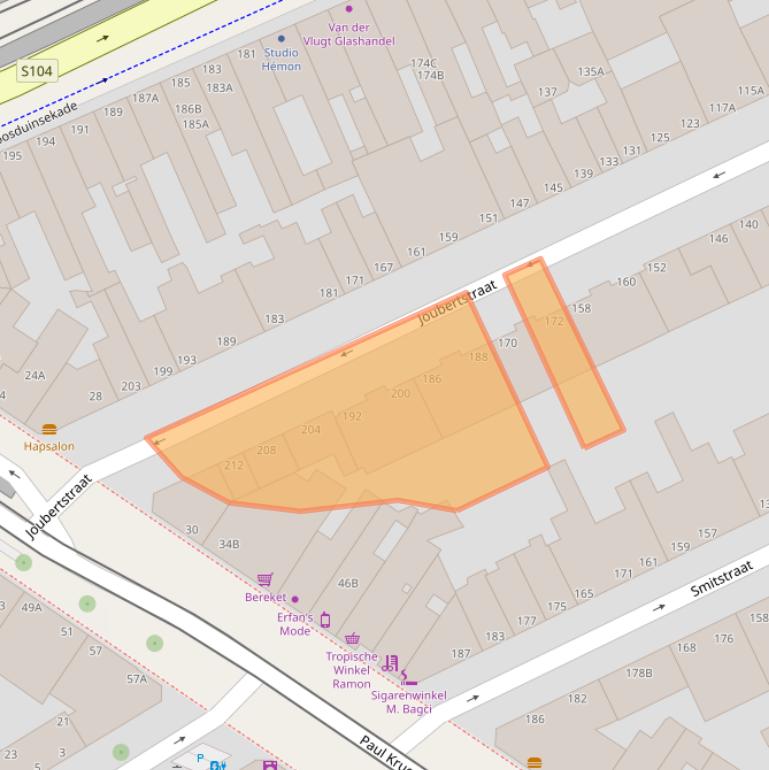 Kaart van postcodegebied 2571XZ.