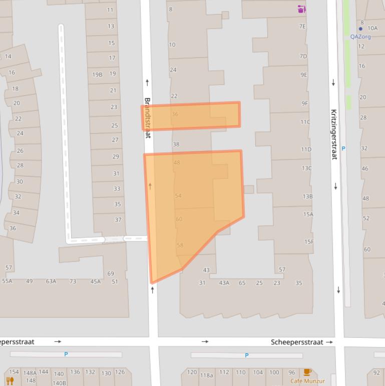 Kaart van postcodegebied 2572CG.