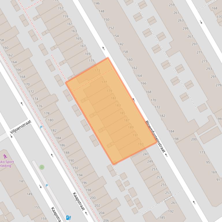 Kaart van postcodegebied 2572JE.