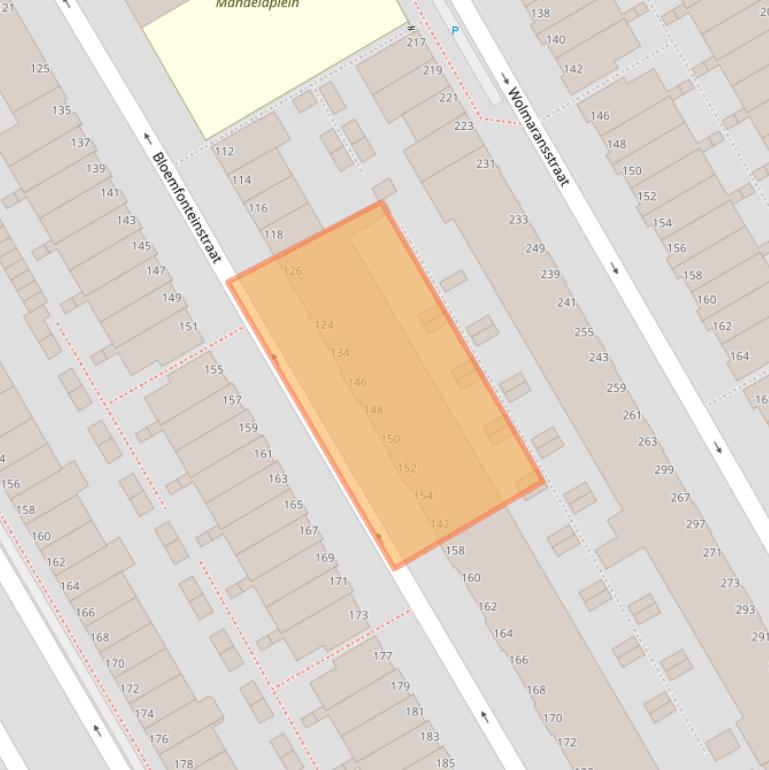 Kaart van postcodegebied 2572JL.