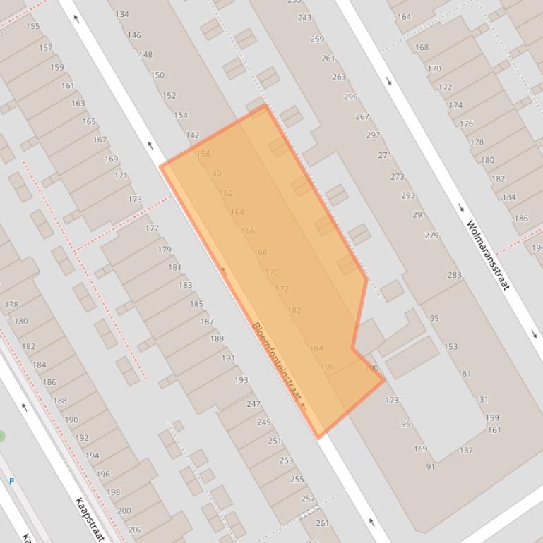 Kaart van postcodegebied 2572JM.