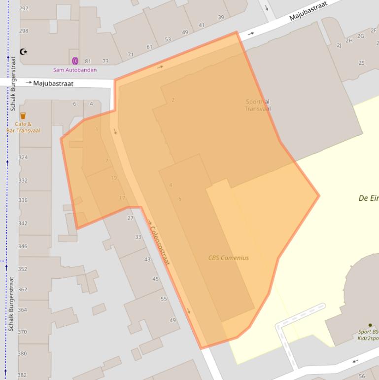 Kaart van postcodegebied 2572NR.