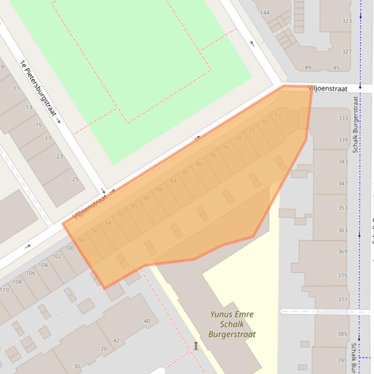 Kaart van postcodegebied 2572PG.