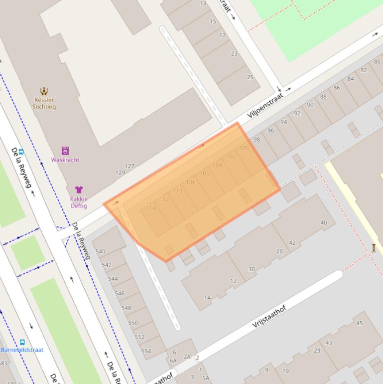 Kaart van postcodegebied 2572PH.