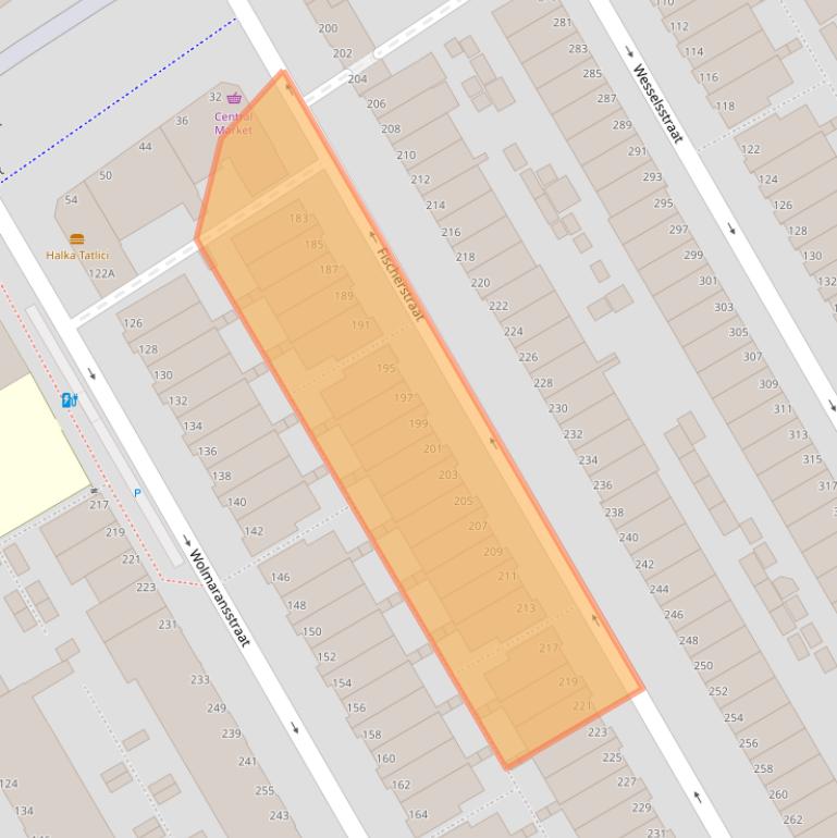 Kaart van postcodegebied 2572PW.