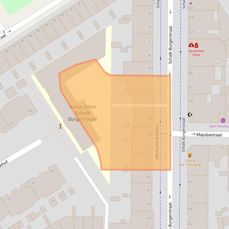 Kaart van postcodegebied 2572TB.