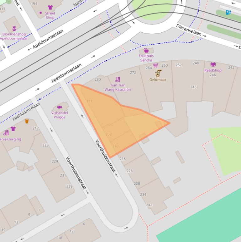 Kaart van postcodegebied 2573AR.