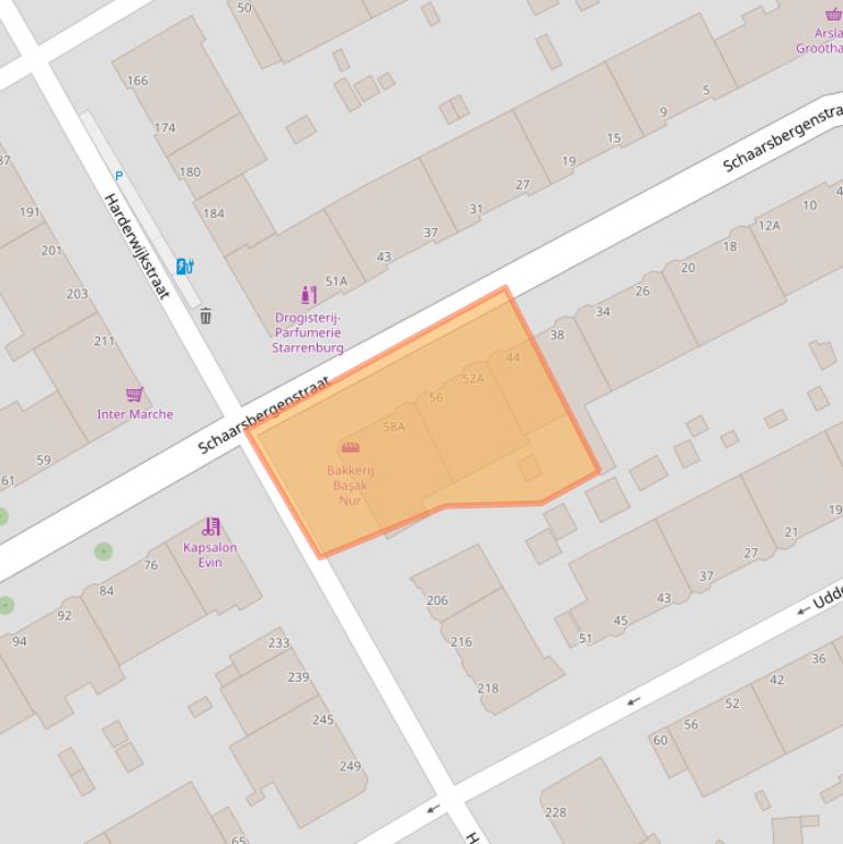 Kaart van postcodegebied 2573BW.