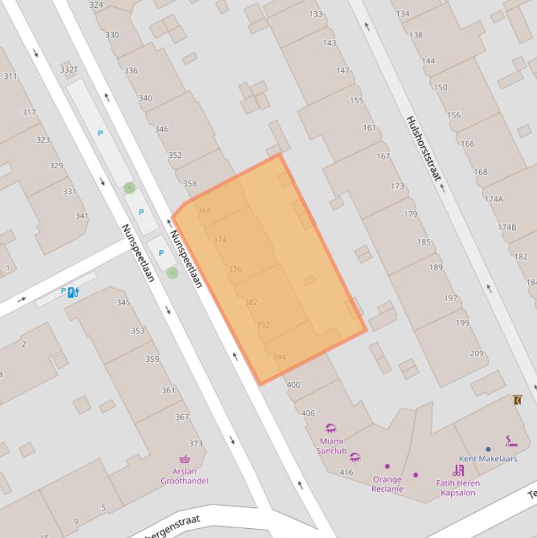 Kaart van postcodegebied 2573GS.