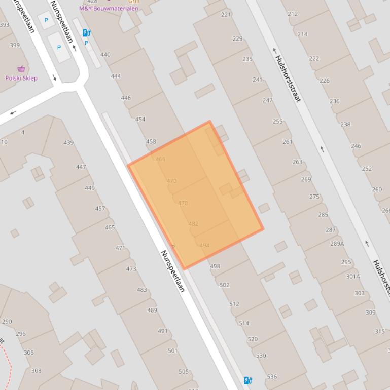 Kaart van postcodegebied 2573GW.