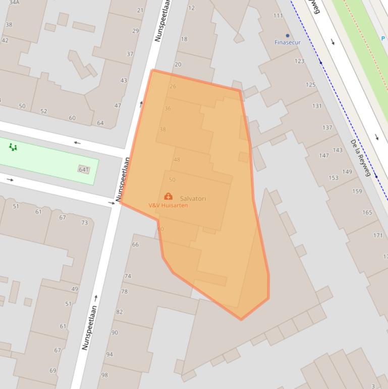 Kaart van postcodegebied 2573HH.