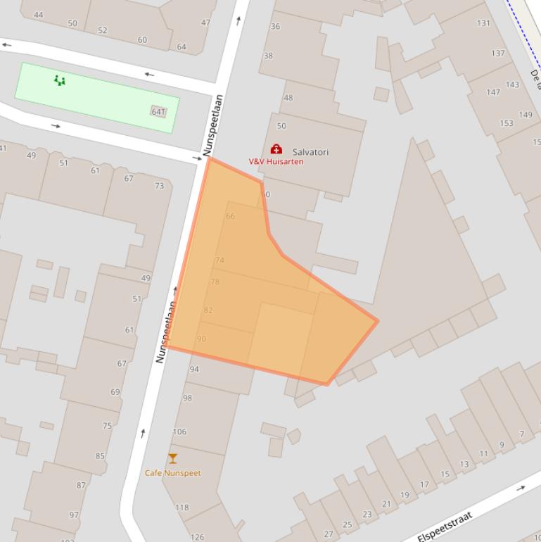 Kaart van postcodegebied 2573HJ.