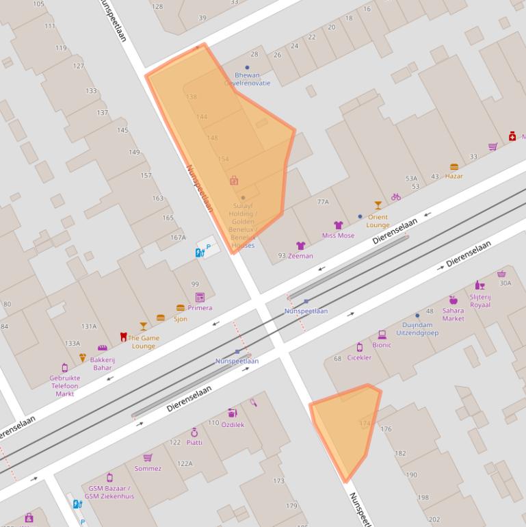 Kaart van postcodegebied 2573HL.