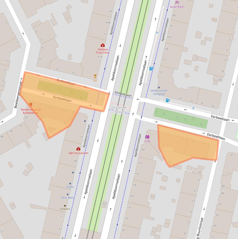 Kaart van postcodegebied 2573HP.