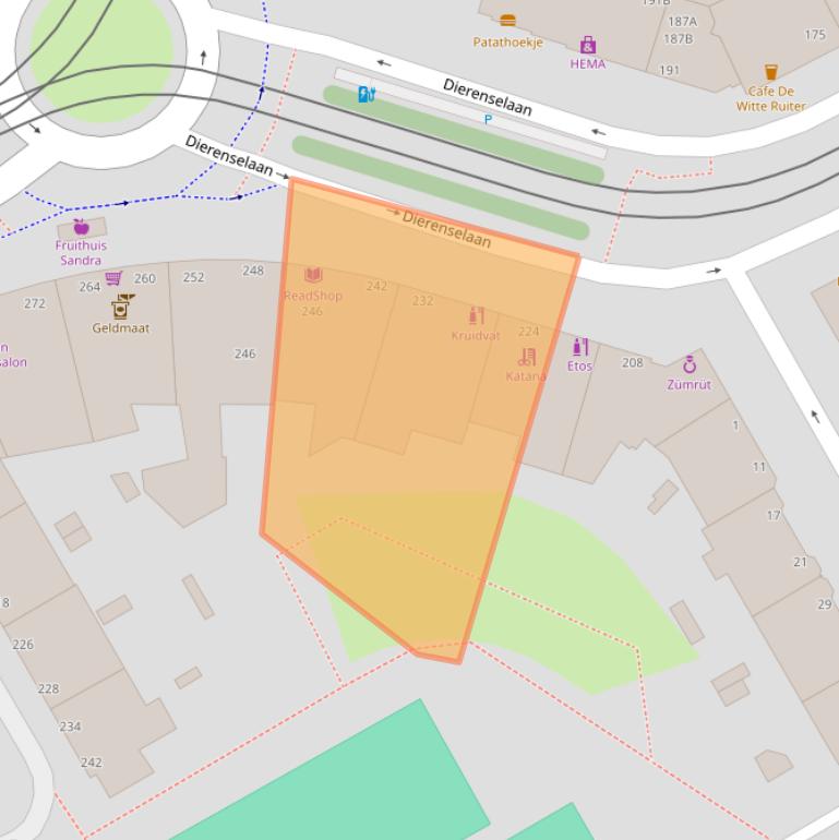 Kaart van postcodegebied 2573KP.