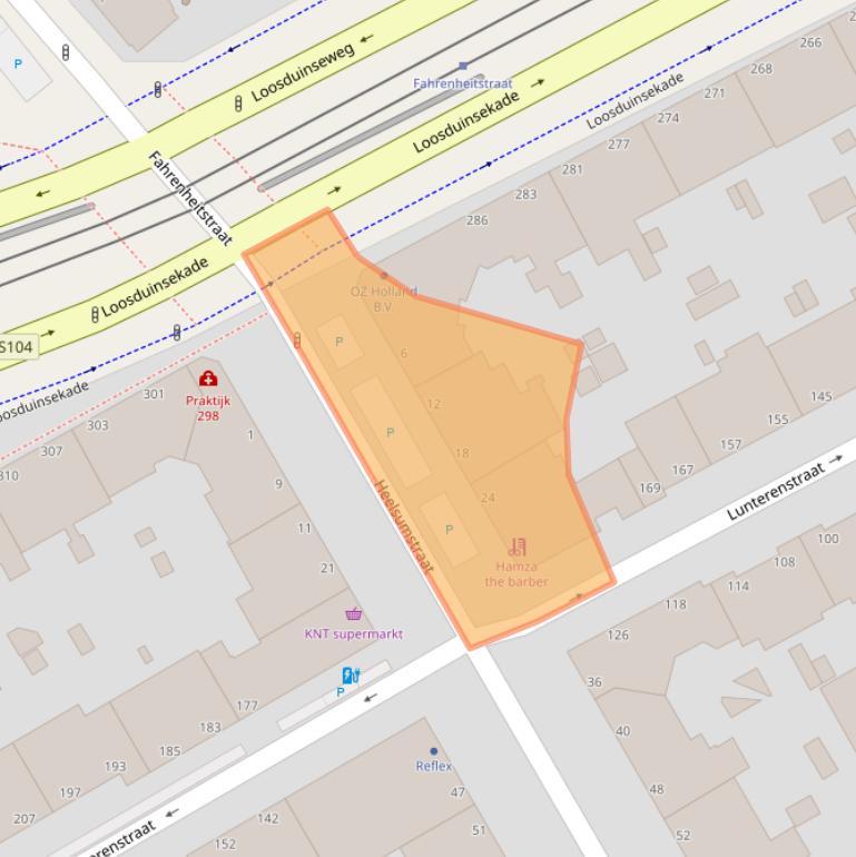 Kaart van postcodegebied 2573NM.