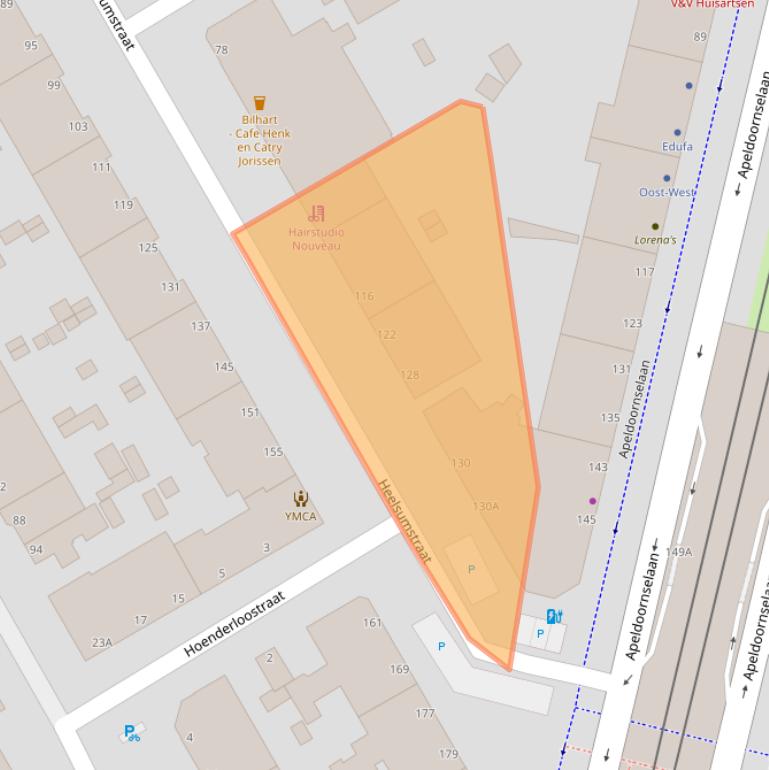 Kaart van postcodegebied 2573NR.