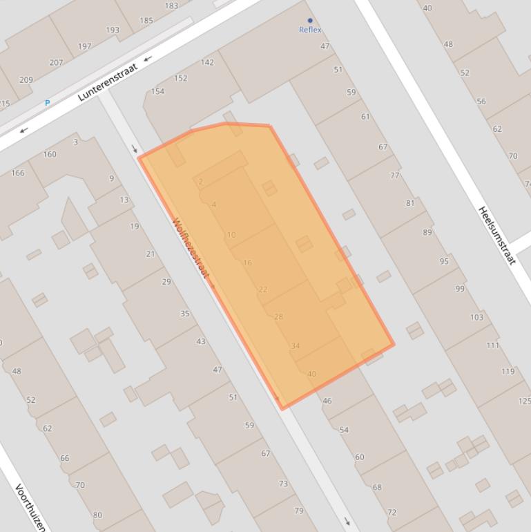 Kaart van postcodegebied 2573NW.