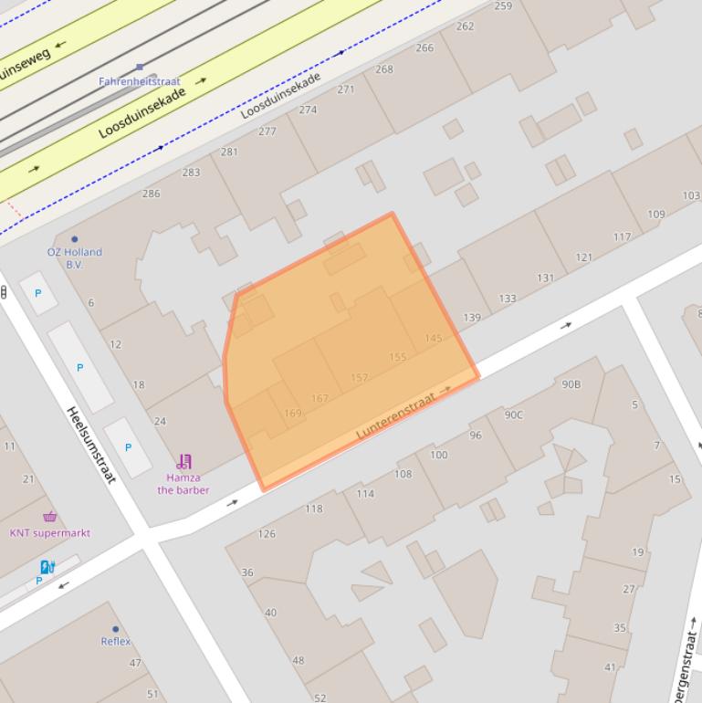 Kaart van postcodegebied 2573PG.