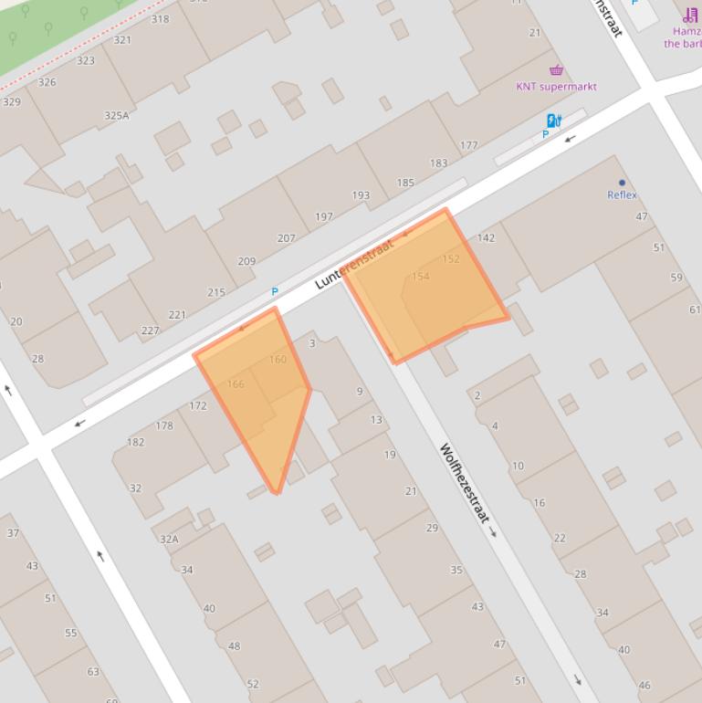 Kaart van postcodegebied 2573PV.