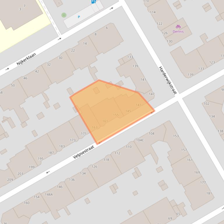 Kaart van postcodegebied 2573SH.