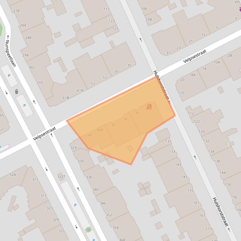 Kaart van postcodegebied 2573SN.