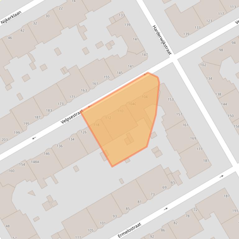 Kaart van postcodegebied 2573ST.