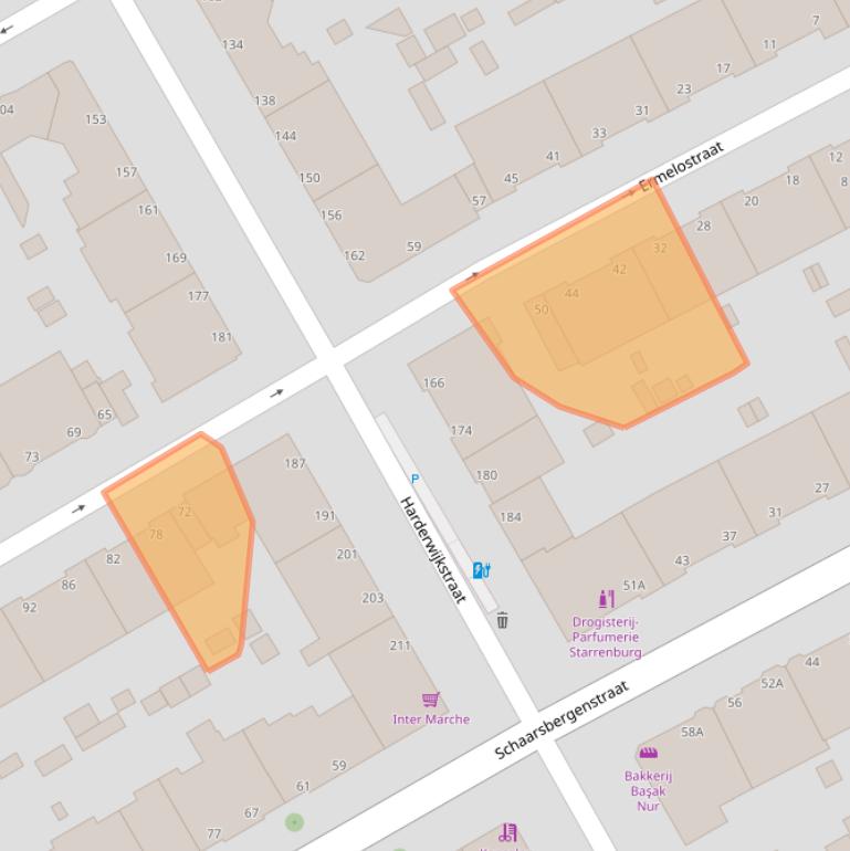 Kaart van postcodegebied 2573TH.
