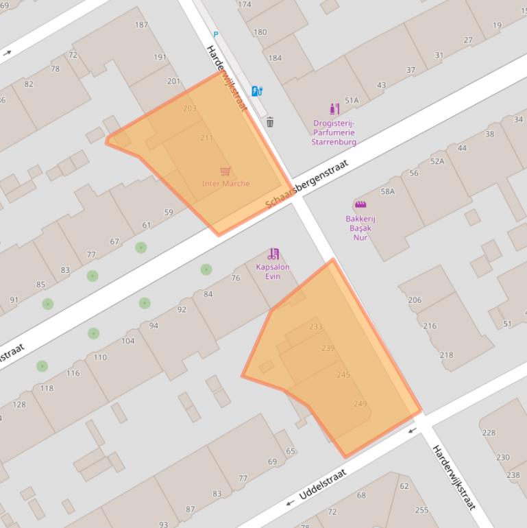 Kaart van postcodegebied 2573ZG.