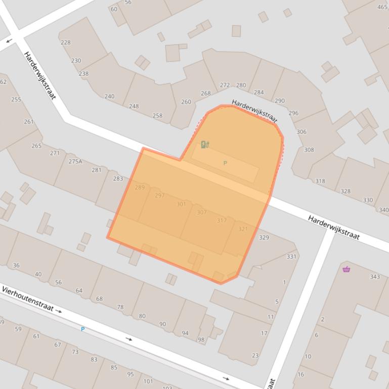 Kaart van postcodegebied 2573ZJ.