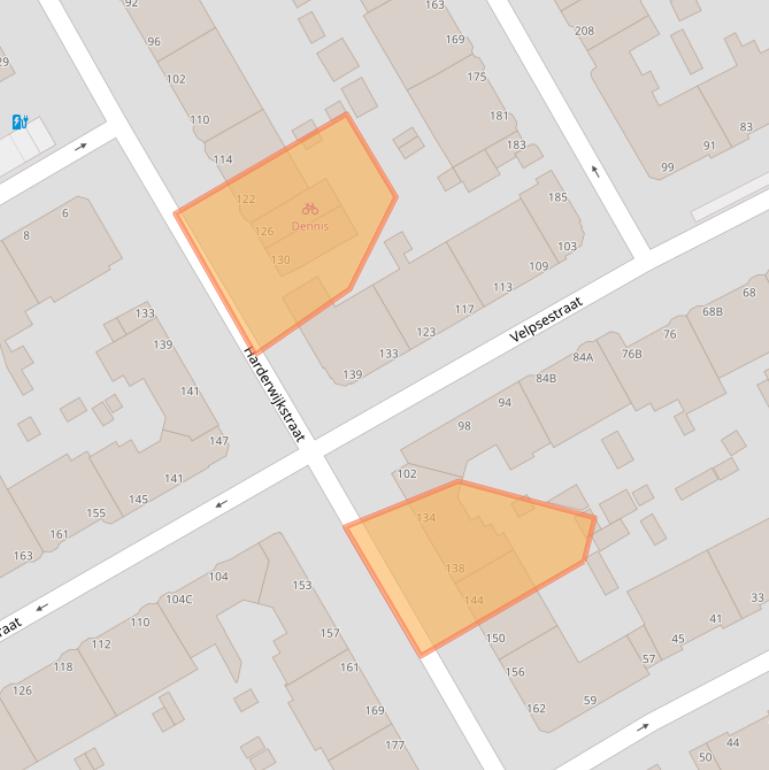 Kaart van postcodegebied 2573ZP.