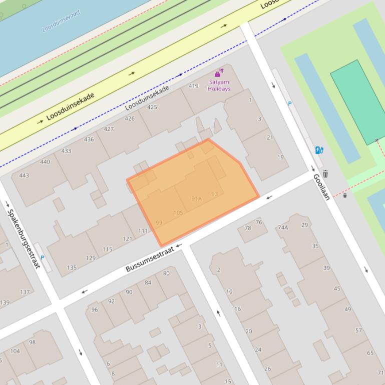 Kaart van postcodegebied 2574JD.