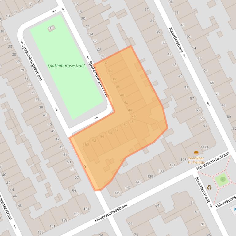 Kaart van postcodegebied 2574JW.