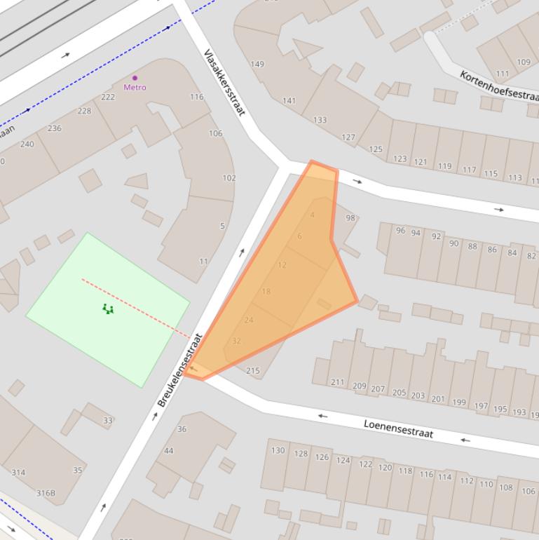 Kaart van postcodegebied 2574RB.