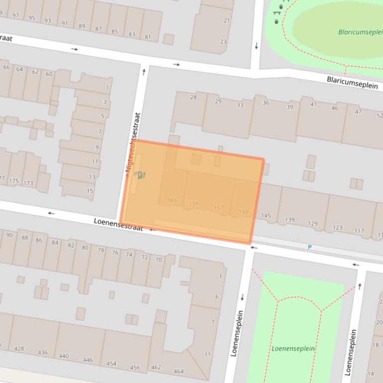 Kaart van postcodegebied 2574RK.