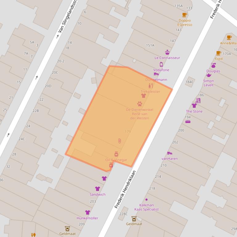 Kaart van postcodegebied 2582CA.