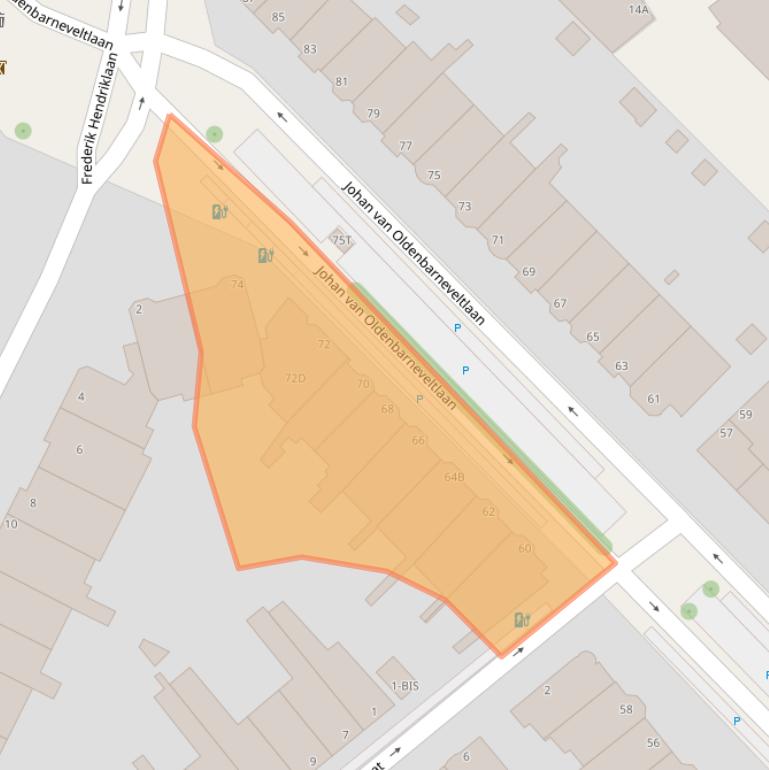 Kaart van postcodegebied 2582NW.