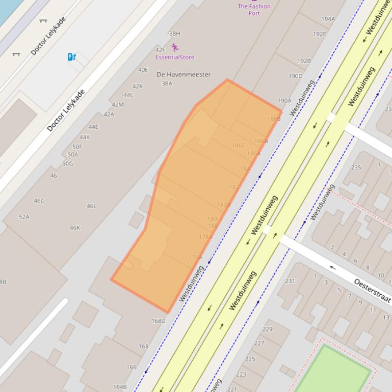 Kaart van postcodegebied 2583AG.