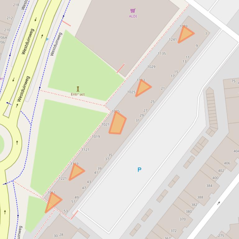 Kaart van postcodegebied 2583AP.