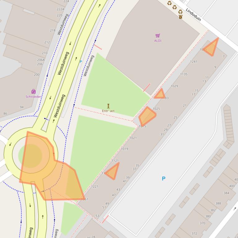 Kaart van postcodegebied 2583AS.