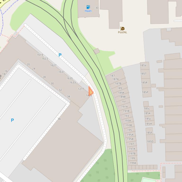 Kaart van postcodegebied 2583AZ.