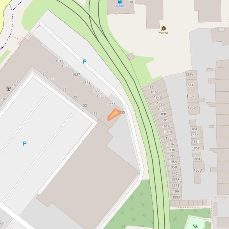 Kaart van postcodegebied 2583BC.