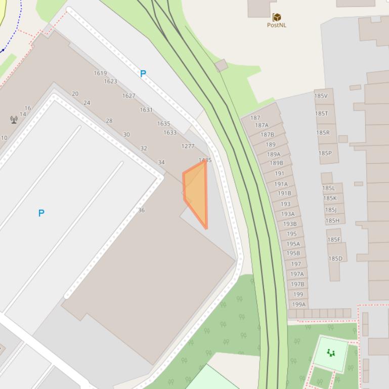 Kaart van postcodegebied 2583BD.