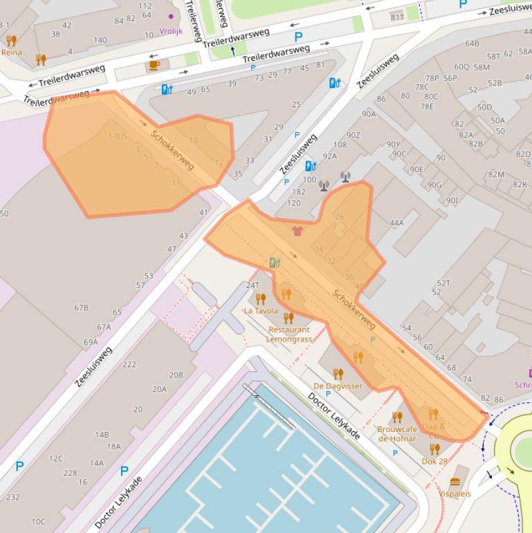 Kaart van postcodegebied 2583BH.